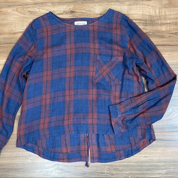 cloth & stone Tops - 🍑Cloth & Stone Plaid Top